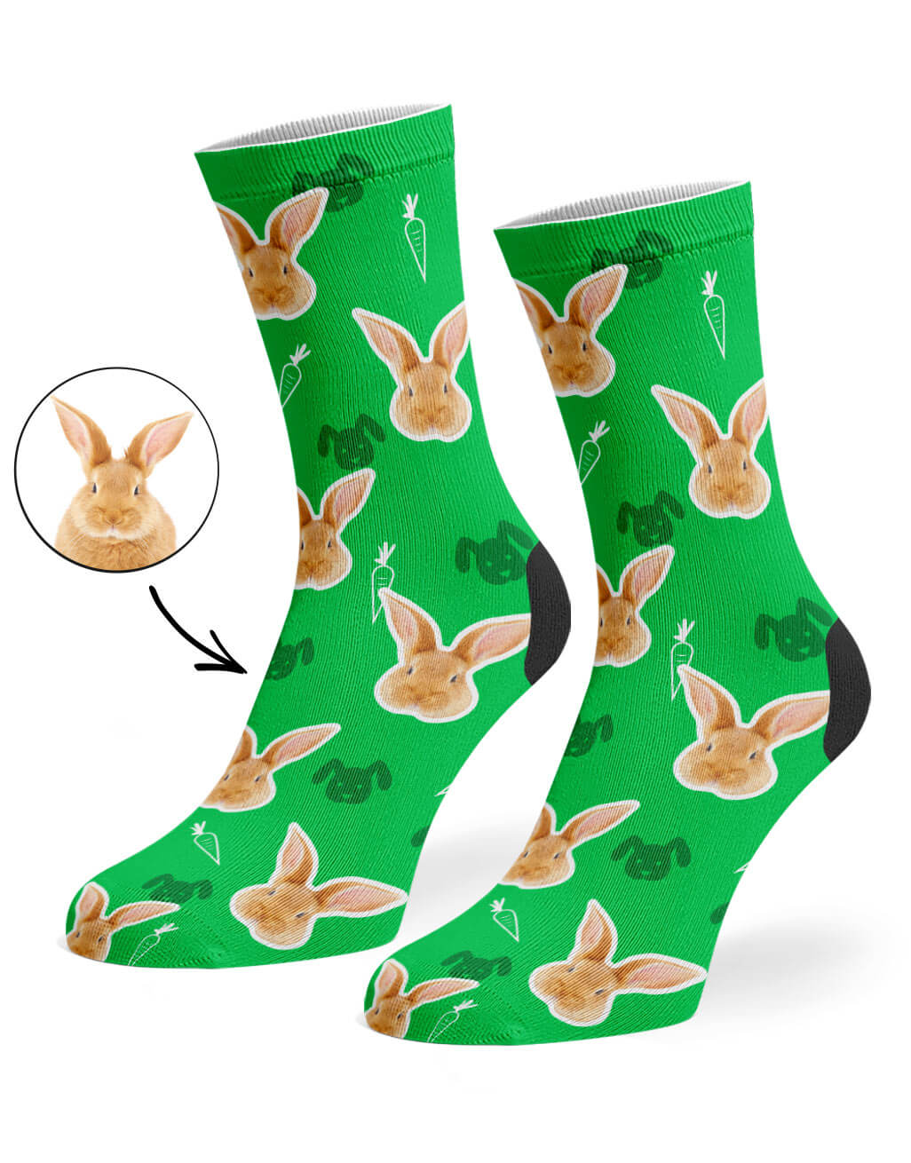 Your Rabbit on Custom Socks