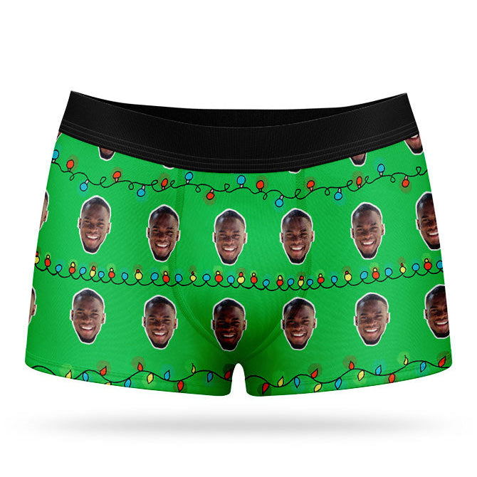 Christmas Lights Custom Boxers