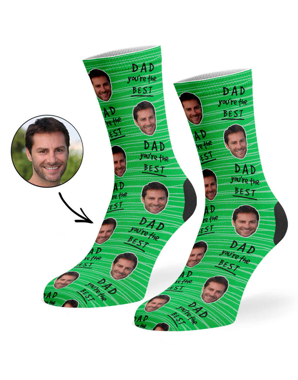 Dad You're The Best Custom Socks
