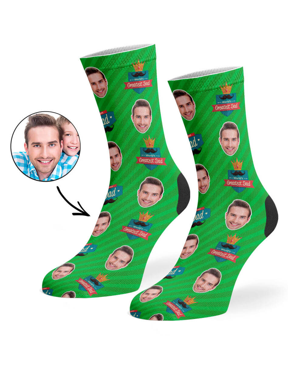 Greatest Dad Custom Socks