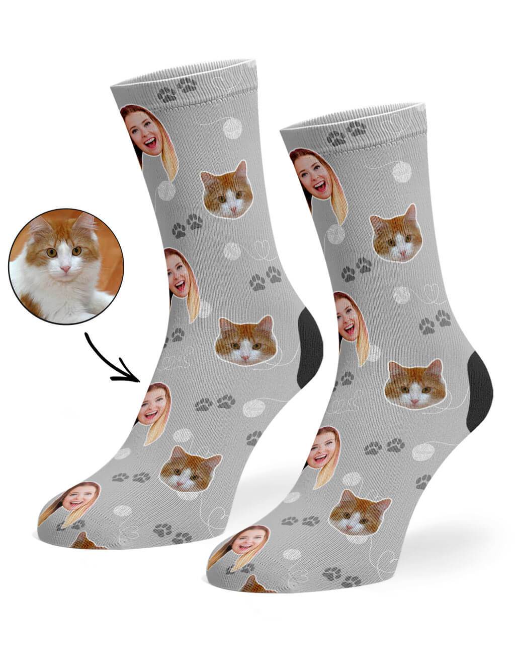 Cat & Owner Custom Socks