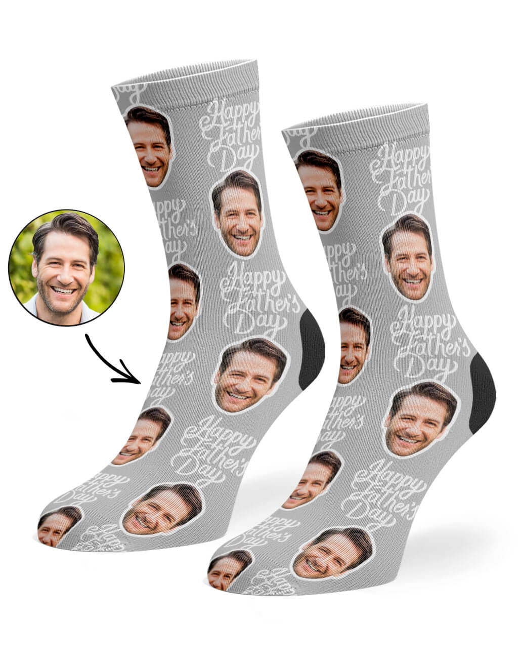 Happy Fathers Day Custom Socks