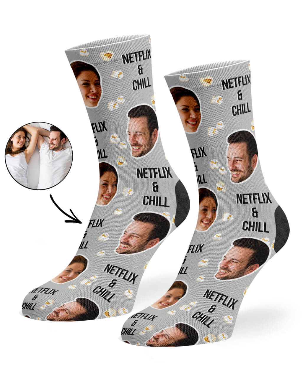 Netflix & Chill Custom Socks