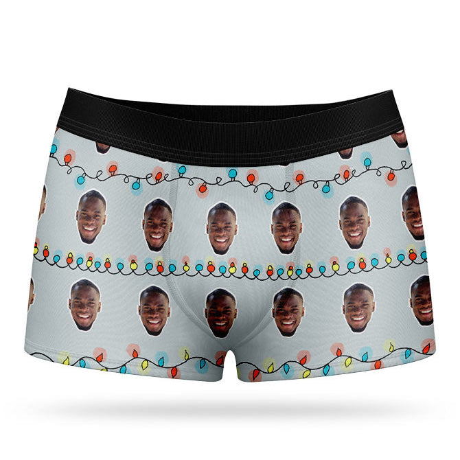 Christmas Lights Custom Boxers