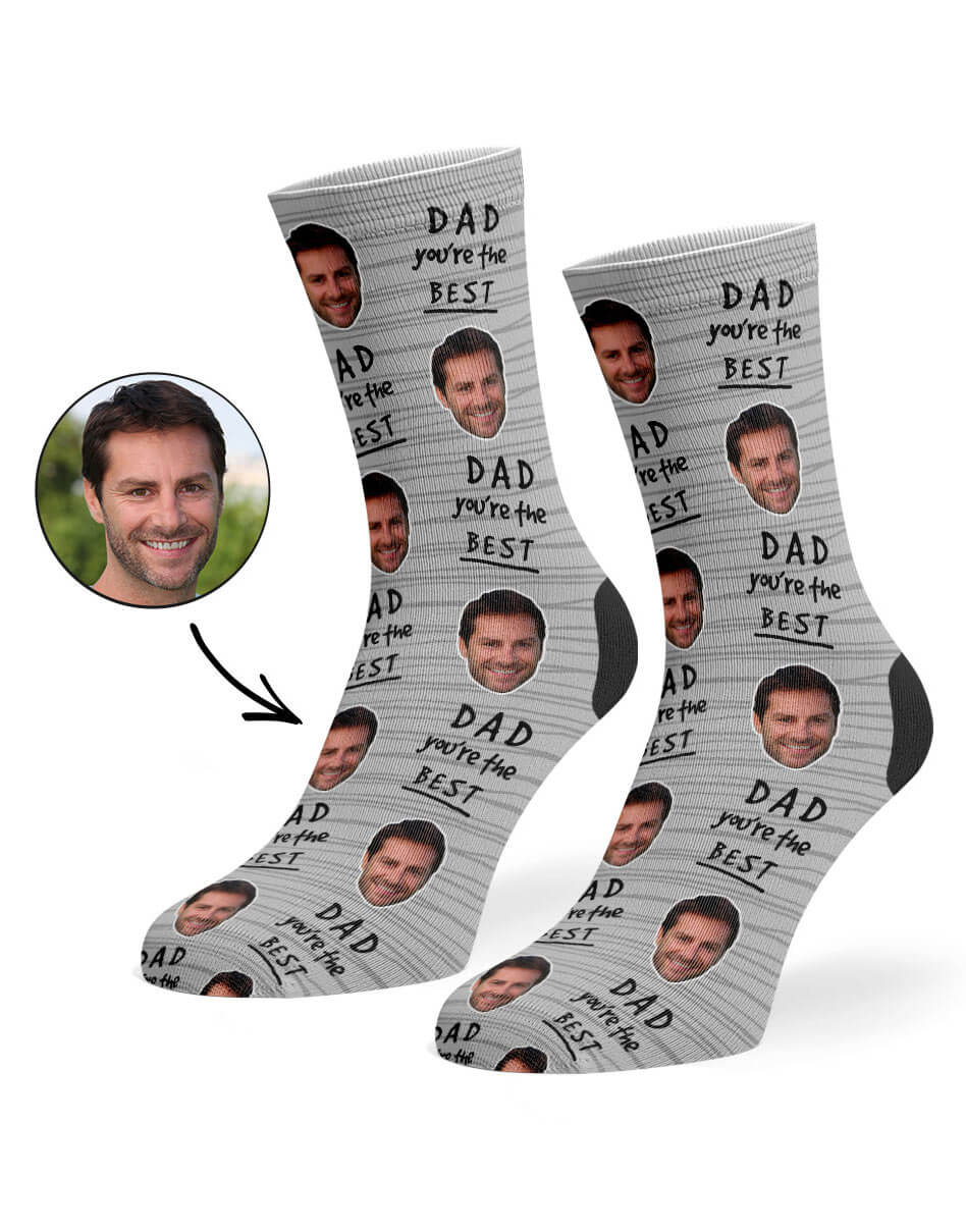 Dad You're The Best Custom Socks