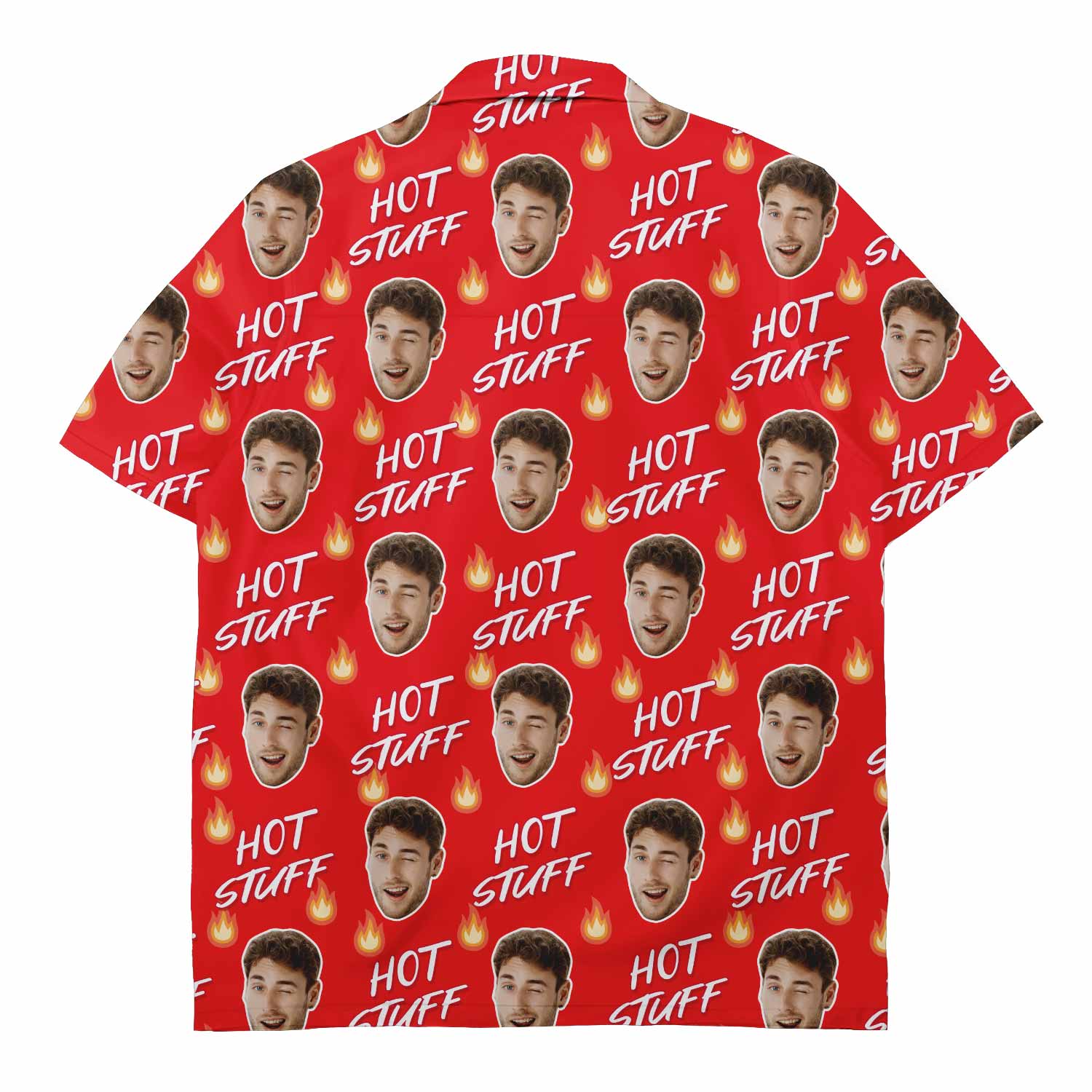 flame emoji hot stuff face shirt