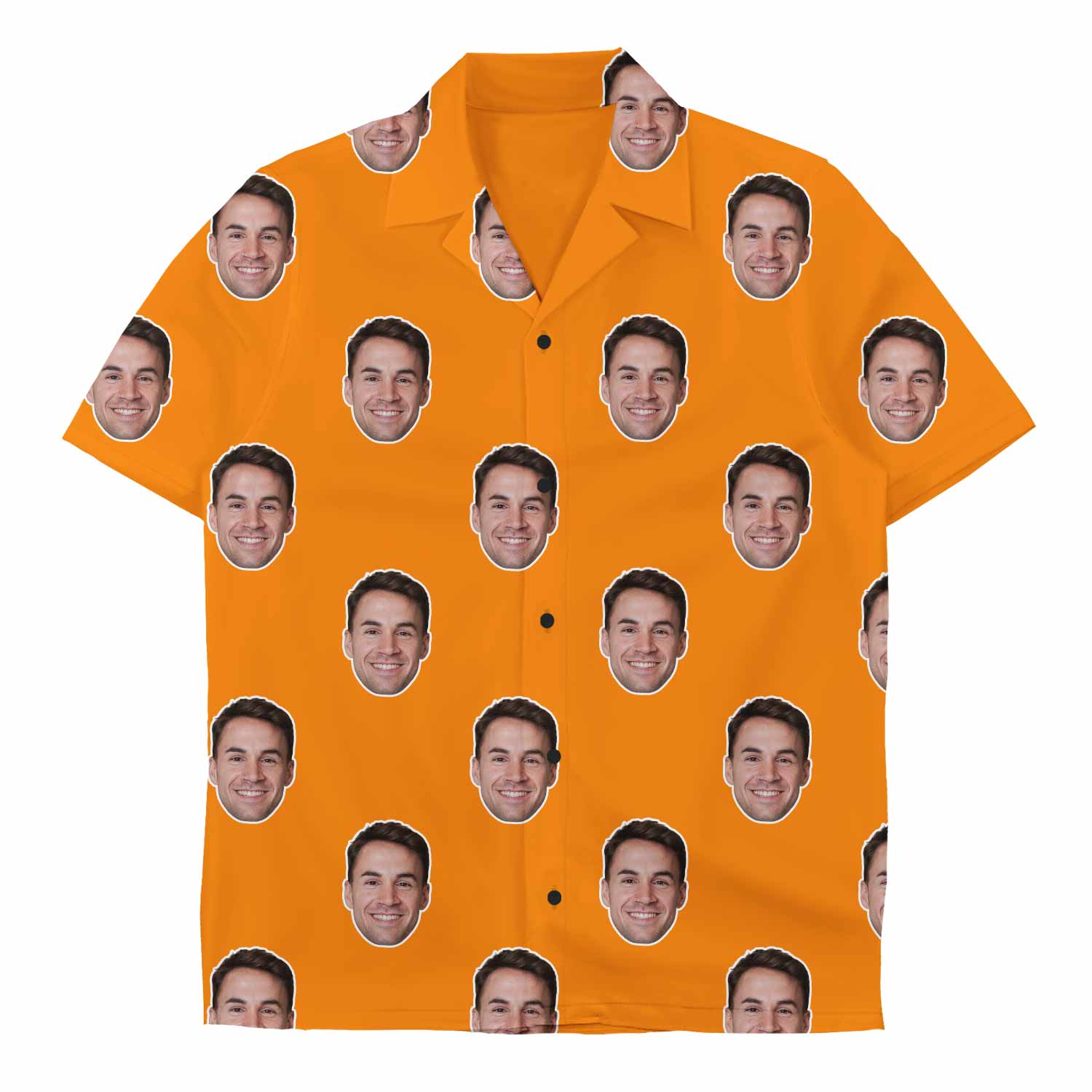 orange custom face shirt