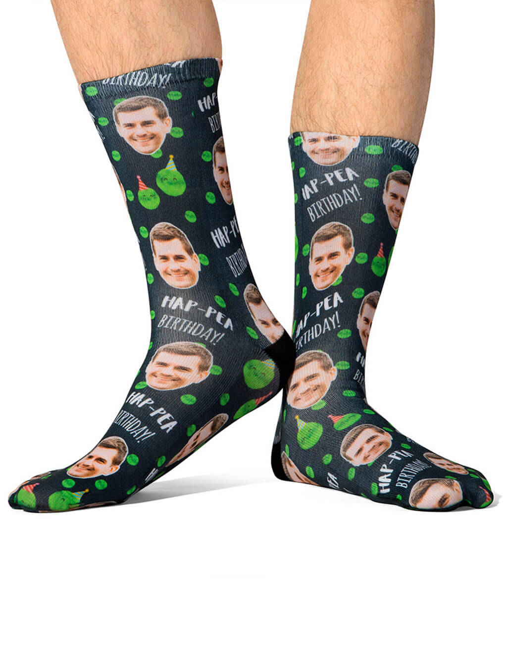 Hap-Pea Birthday Custom Socks