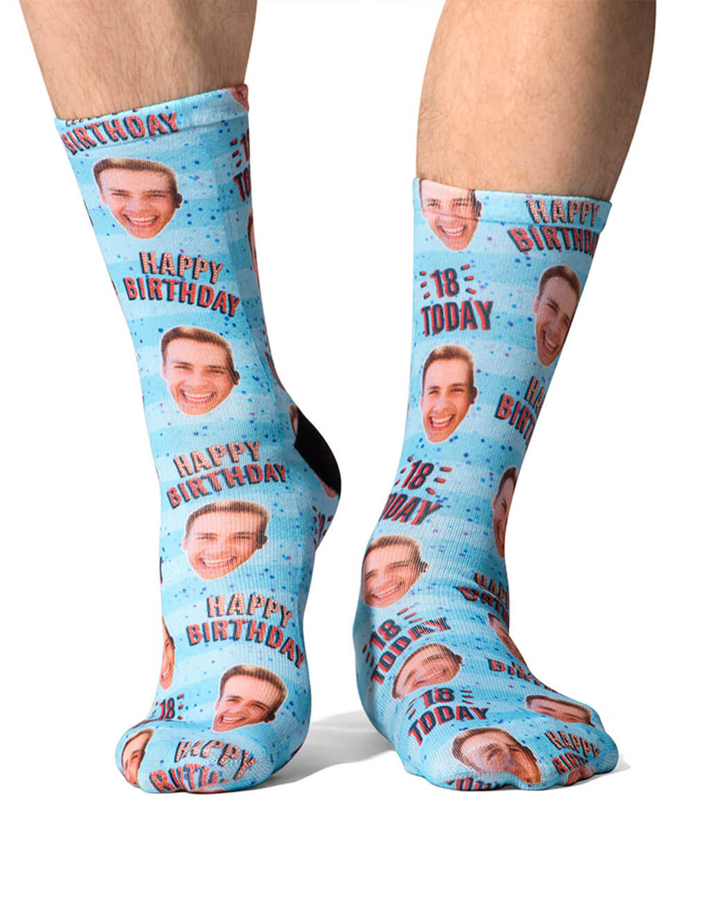 Happy 18th Birthday Custom Socks