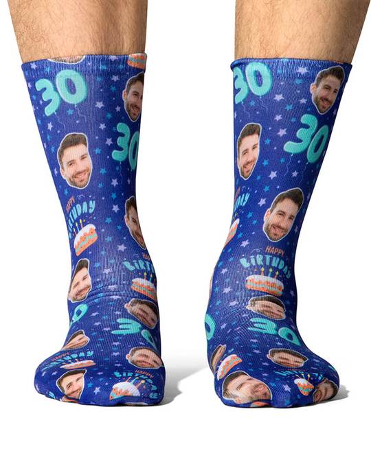 Happy 30th Birthday Custom Socks