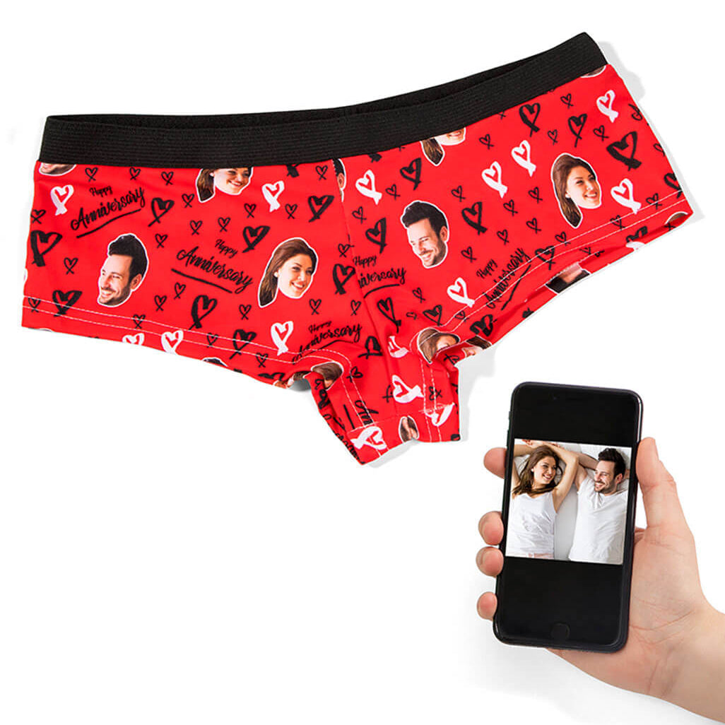 Happy Anniversary Custom Panties