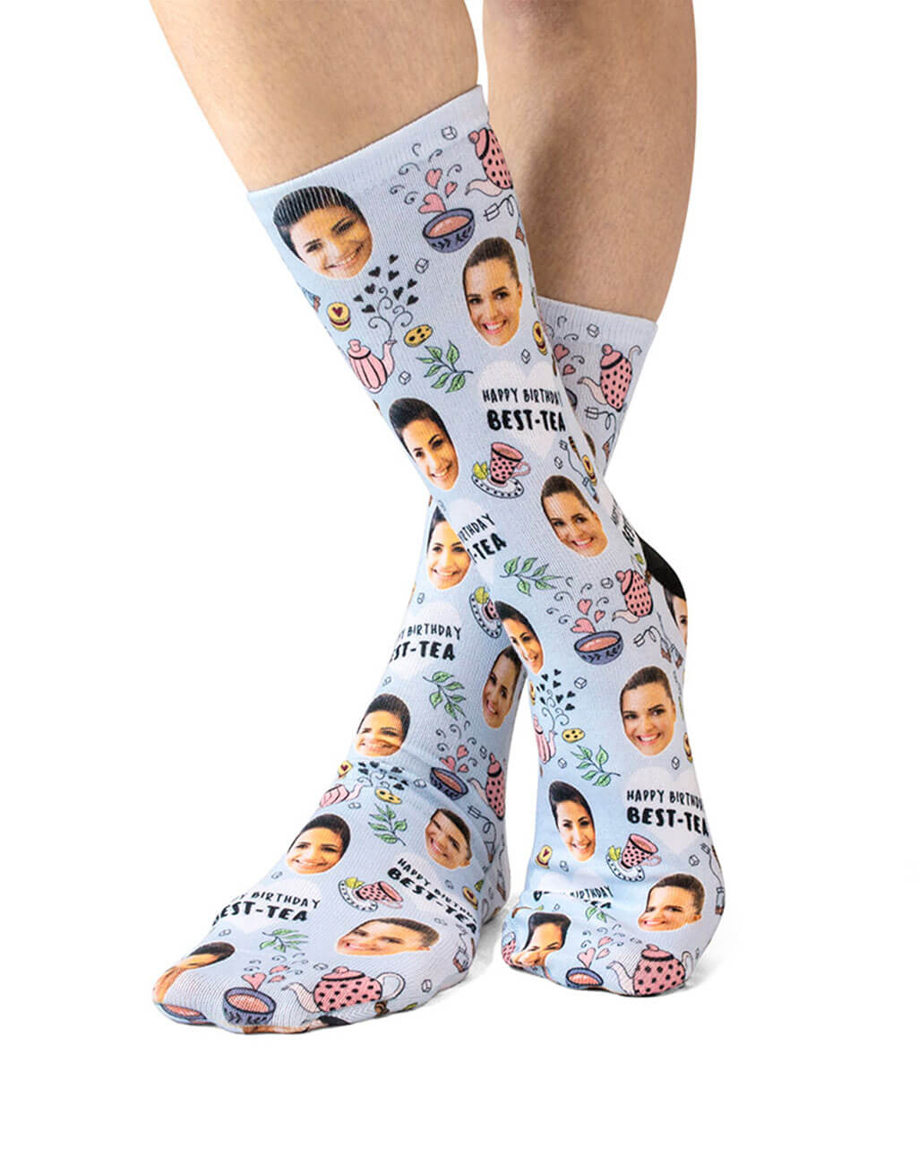 Happy Birthday Best-Tea Custom Socks