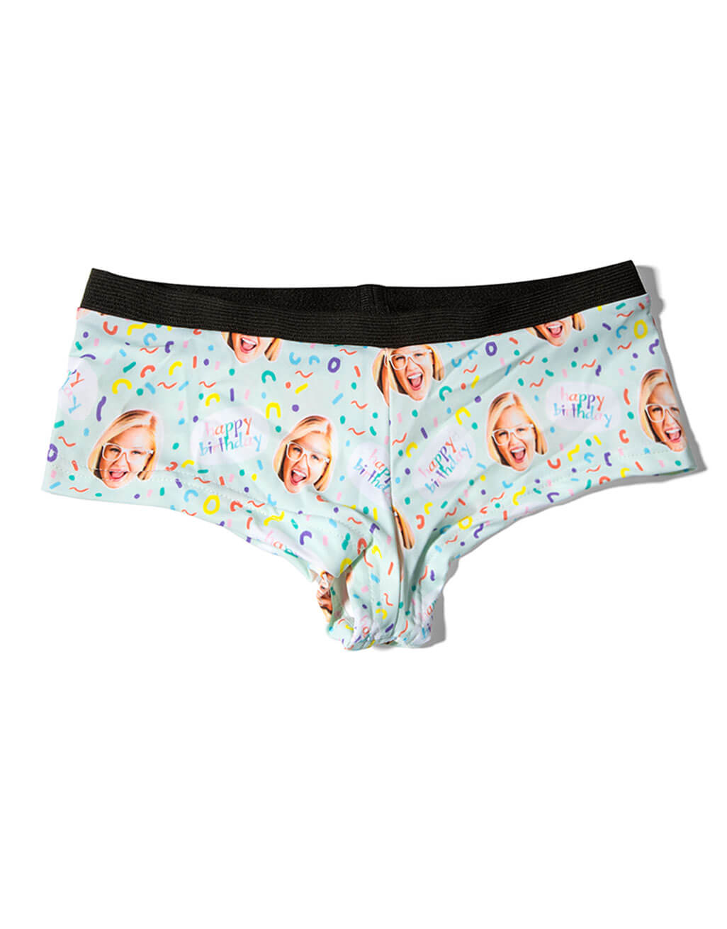 Happy Birthday Face Custom Panties