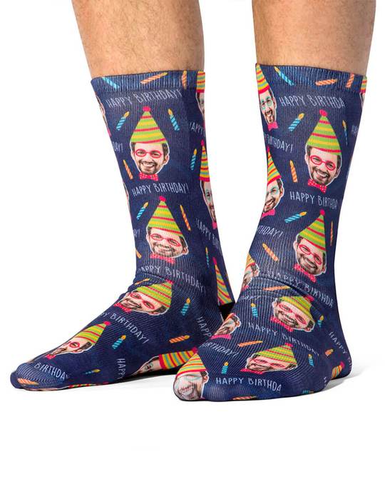 Party Me Birthday Custom Socks