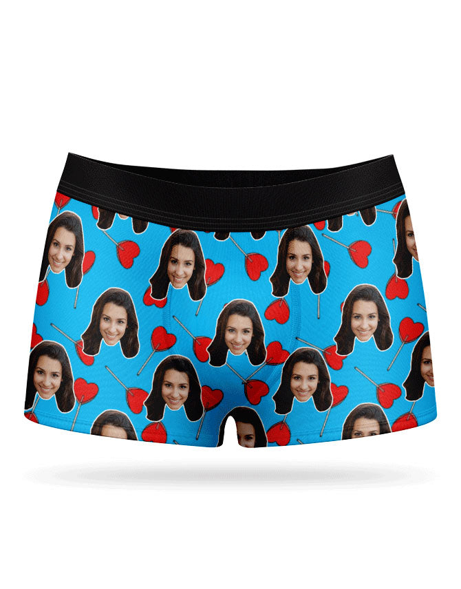 Heart Lollipops Custom Boxers