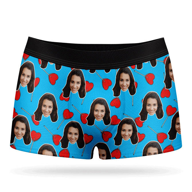 Heart Lollipops Custom Boxers