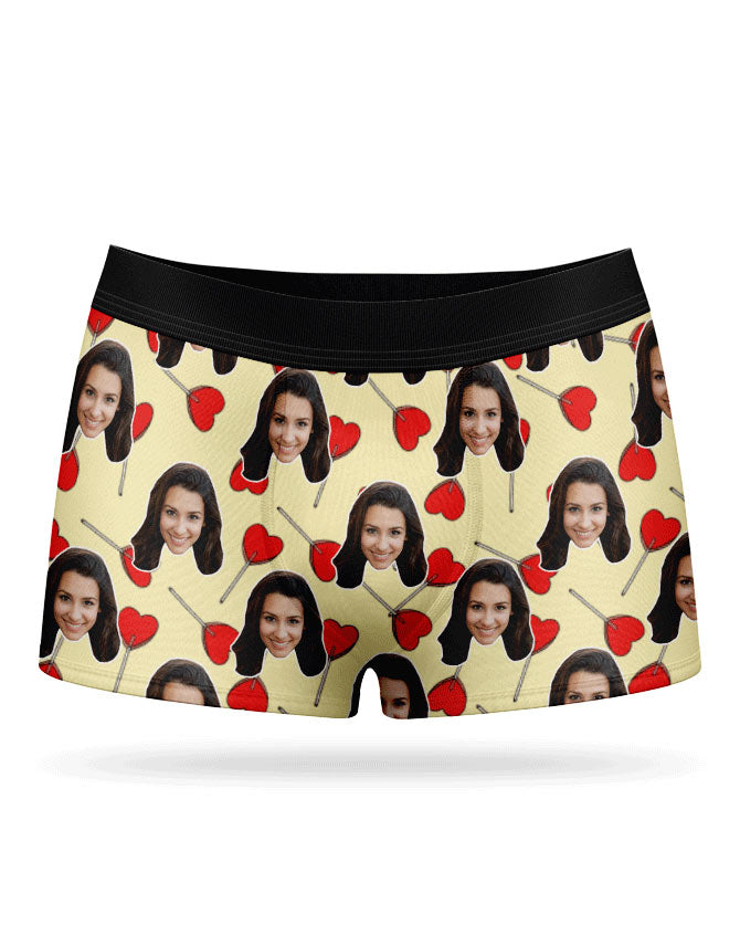 Heart Lollipops Custom Boxers
