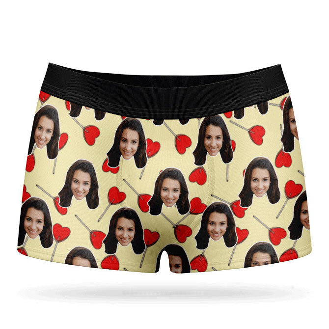 Heart Lollipops Custom Boxers