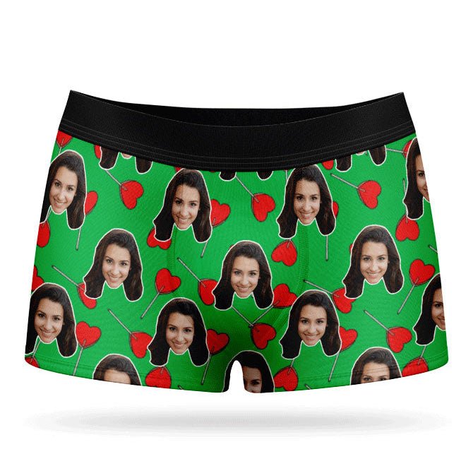 Heart Lollipops Custom Boxers