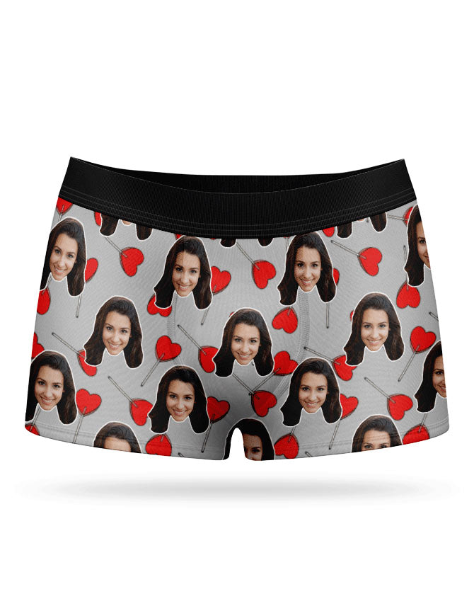 Heart Lollipops Custom Boxers