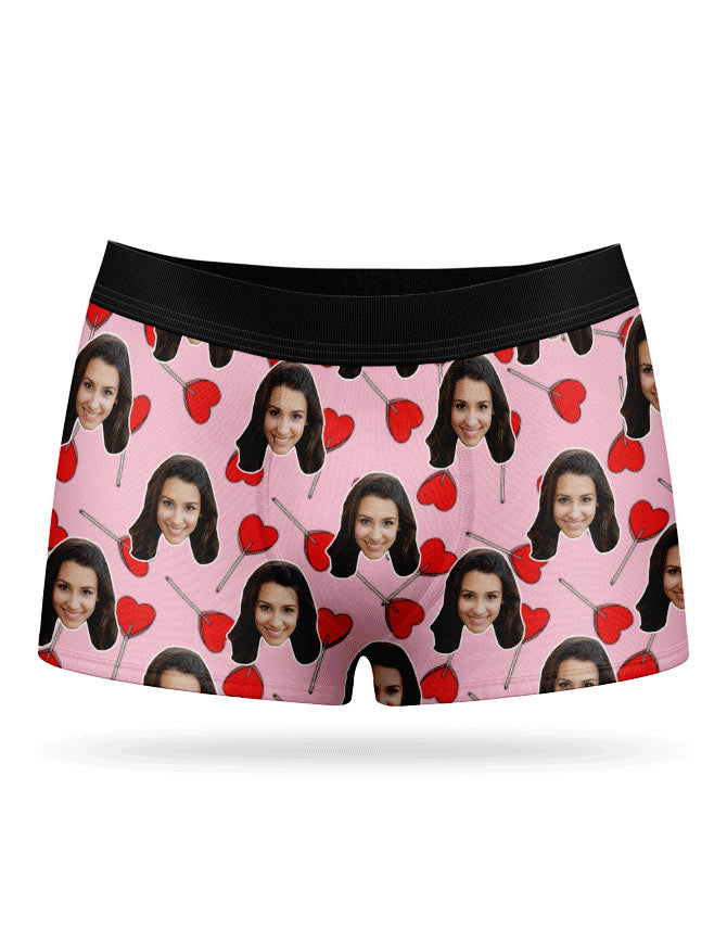 Heart Lollipops Custom Boxers