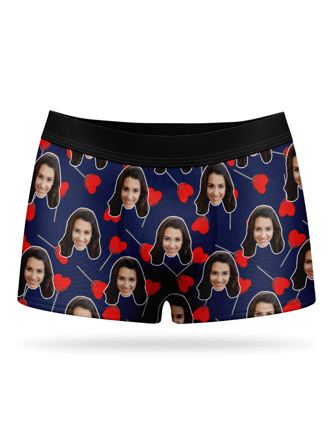 Heart Lollipops Custom Boxers