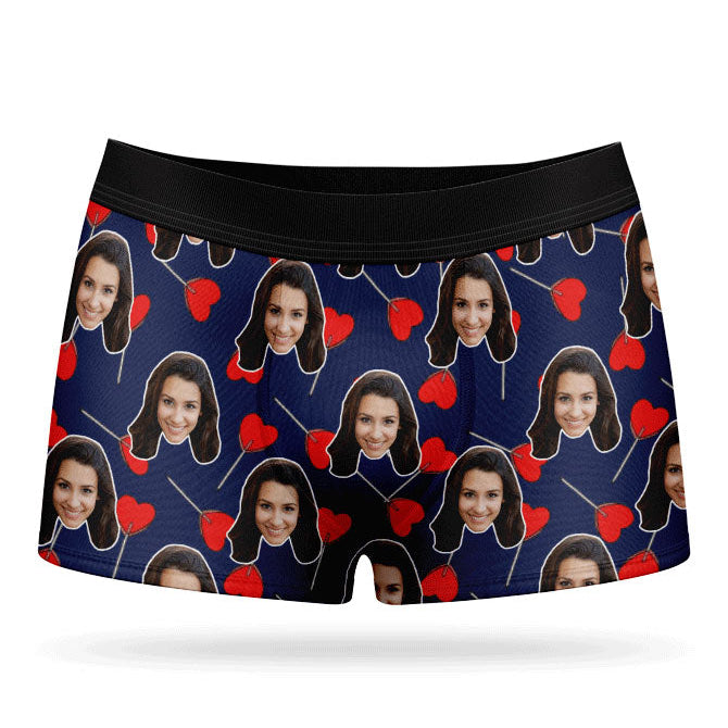 Heart Lollipops Custom Boxers