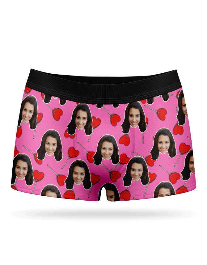 Heart Lollipops Custom Boxers