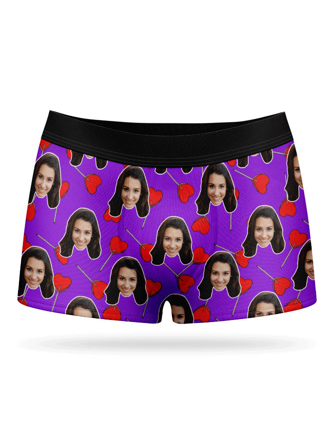 Heart Lollipops Custom Boxers