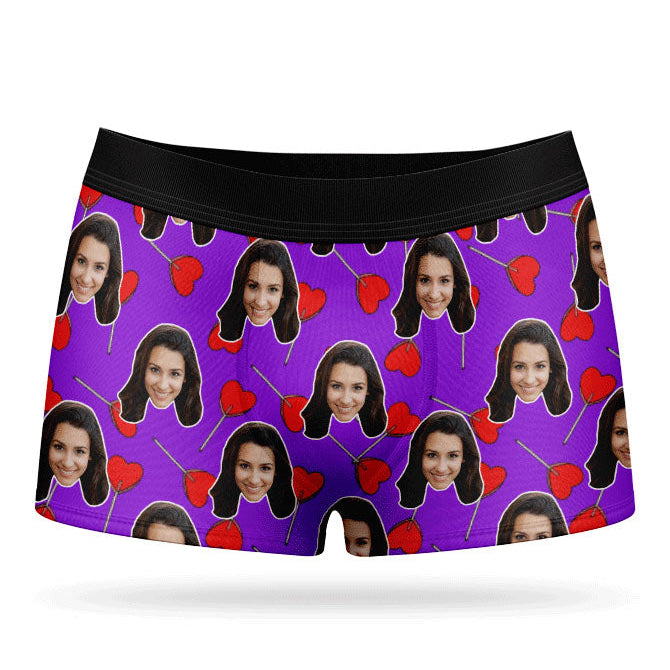 Heart Lollipops Custom Boxers