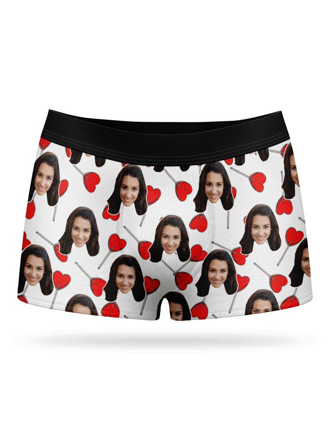 Heart Lollipops Custom Boxers