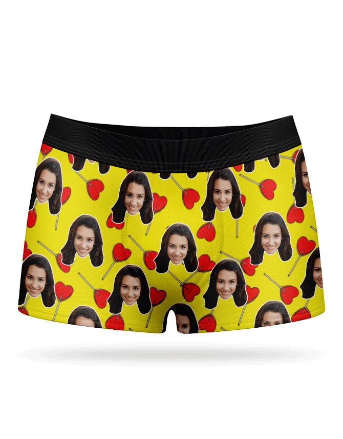 Heart Lollipops Custom Boxers