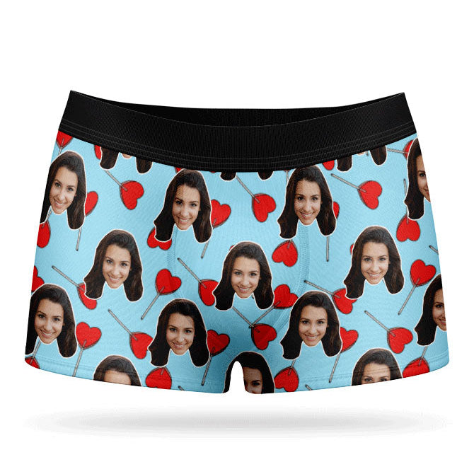 Heart Lollipops Custom Boxers