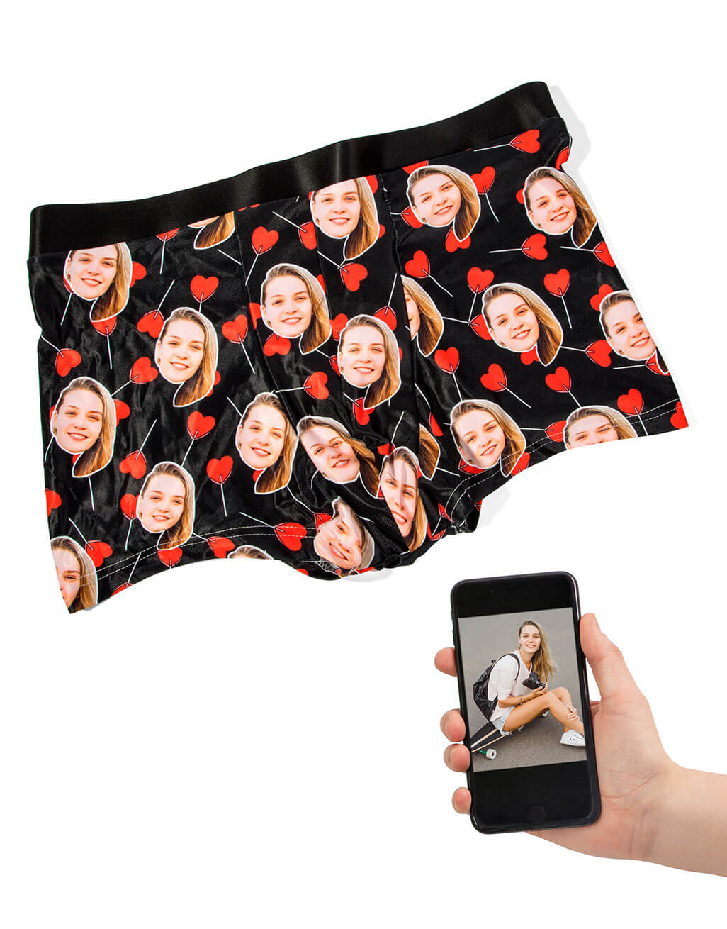 Heart Lollipops Custom Boxers