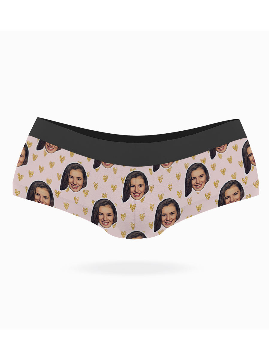 Face Hearts Custom Panties