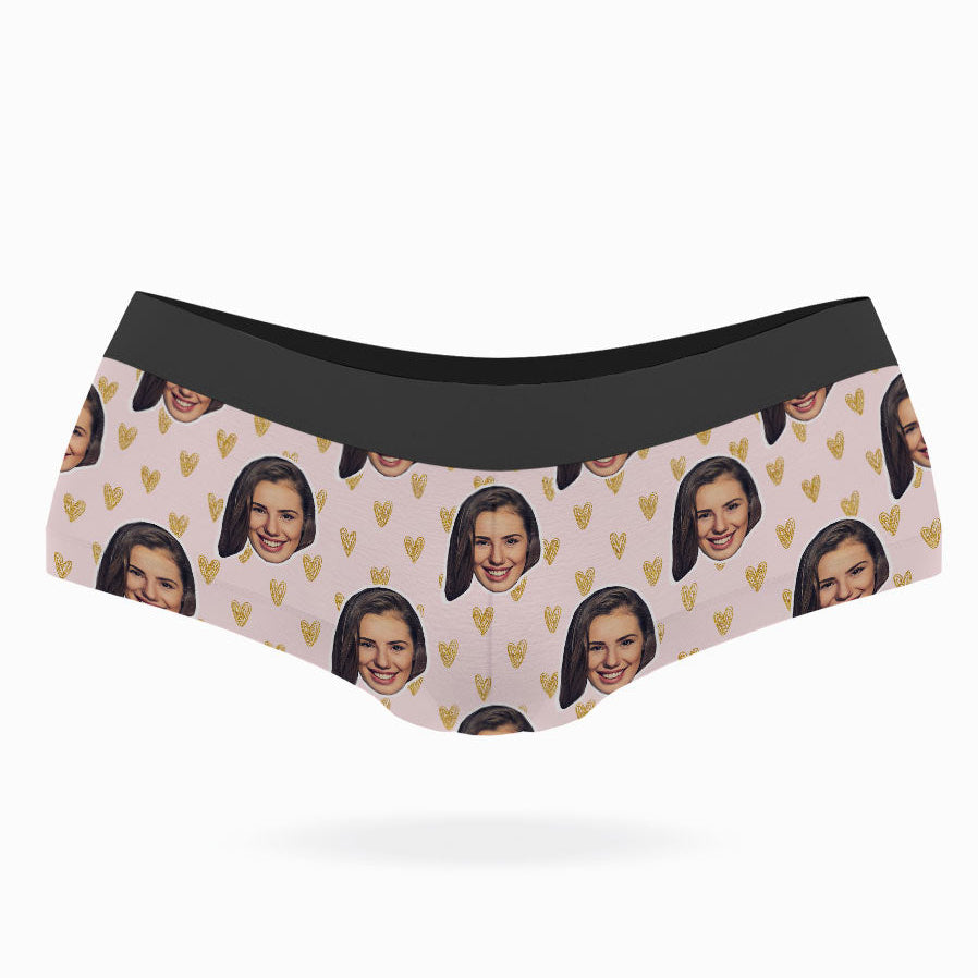 Face Hearts Custom Panties