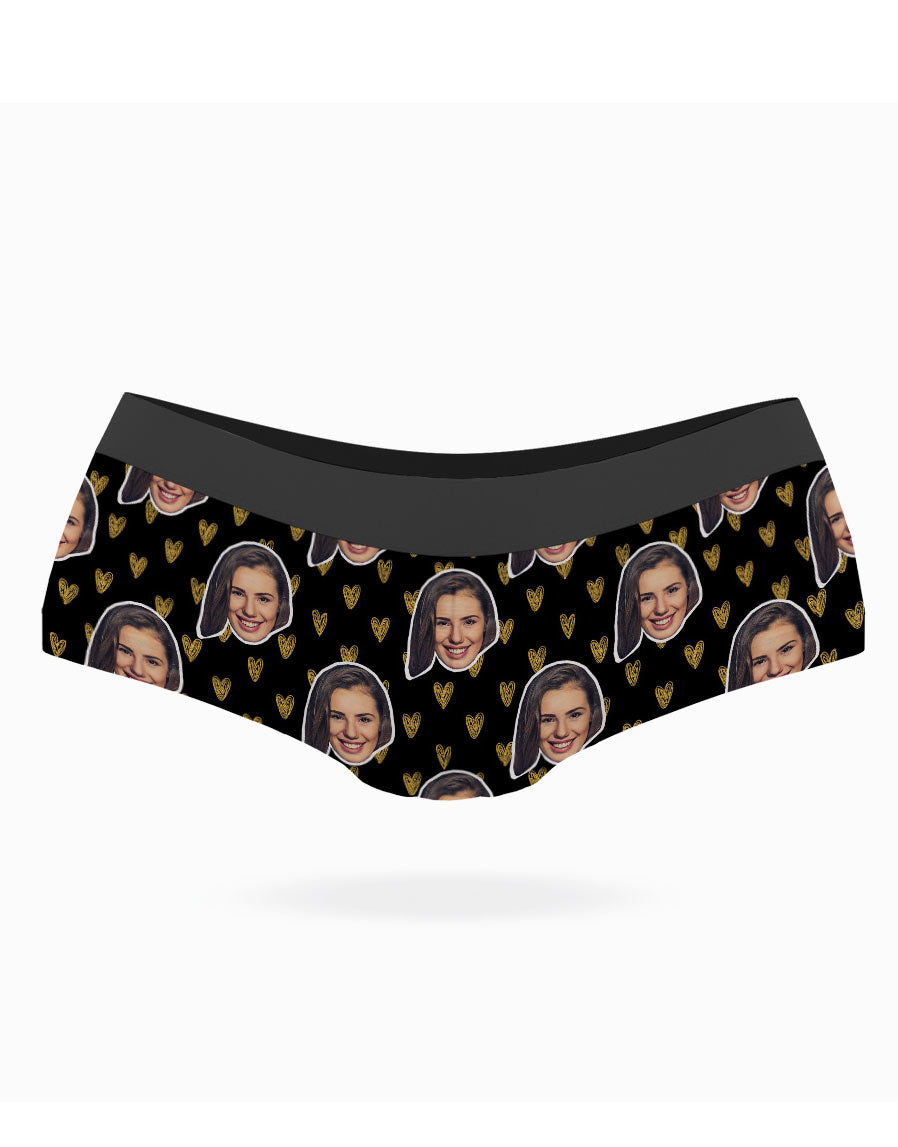 Face Hearts Custom Panties