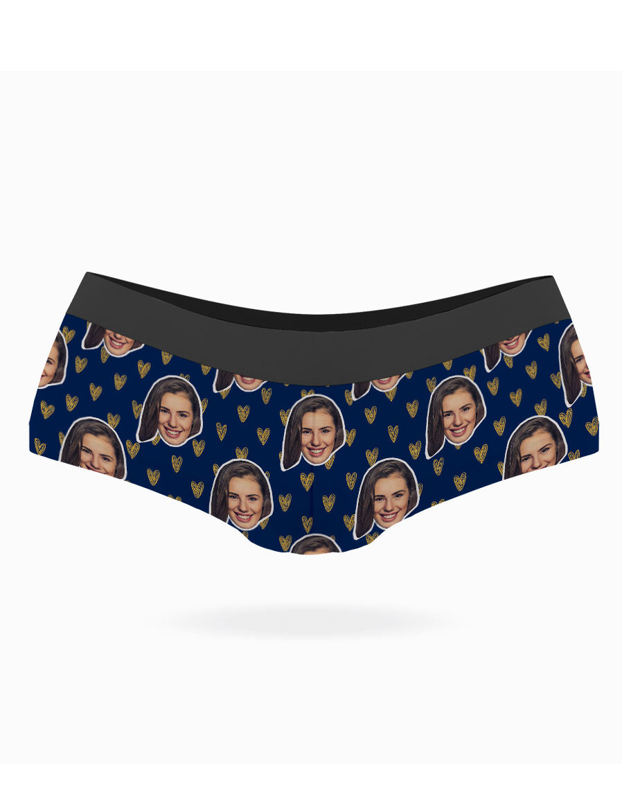 Face Hearts Custom Panties