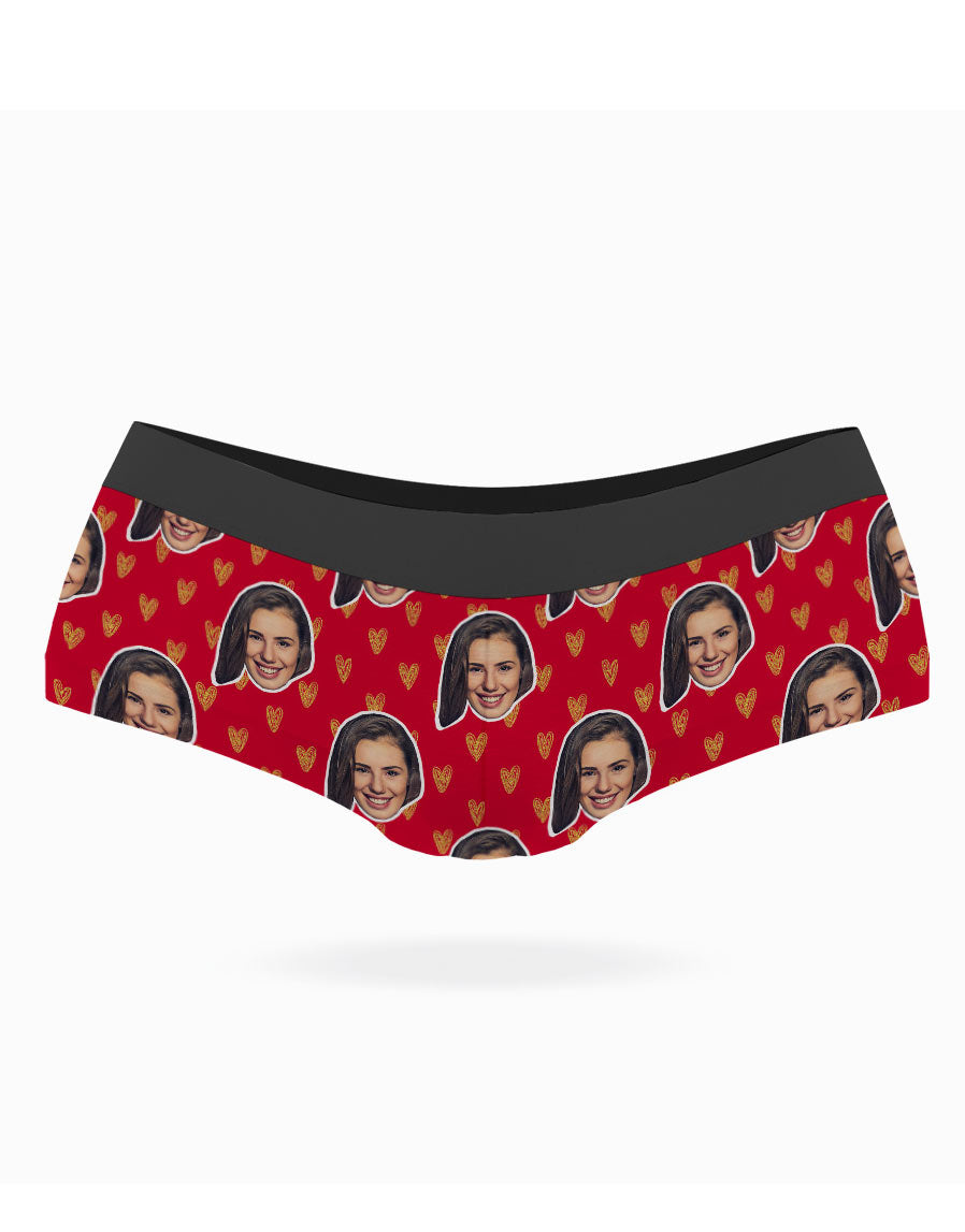 Face Hearts Custom Panties