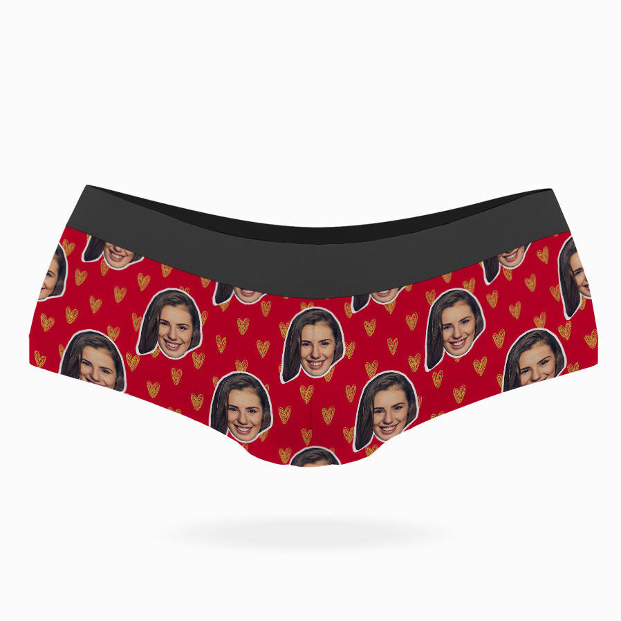 Face Hearts Custom Panties