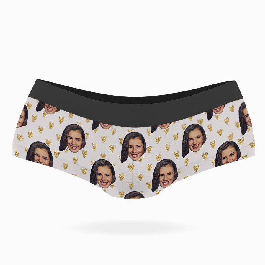 Face Hearts Custom Panties