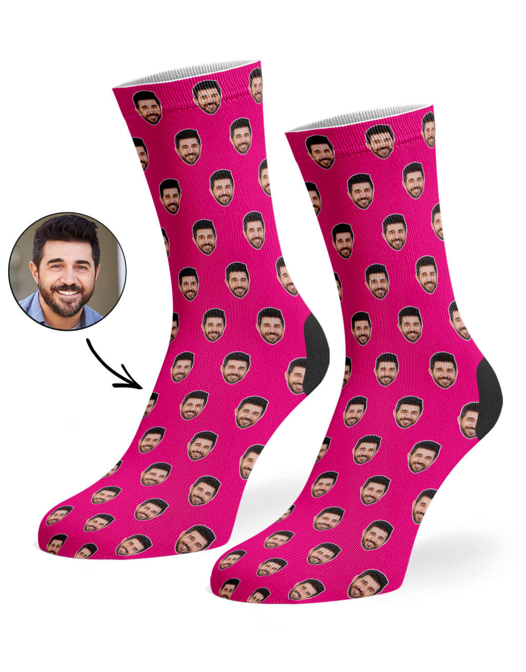 Face Pattern Custom Socks