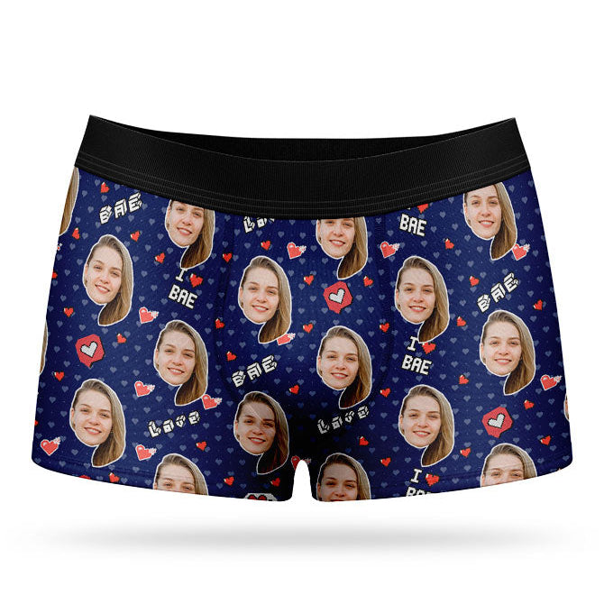 I Love Bae Custom Boxers