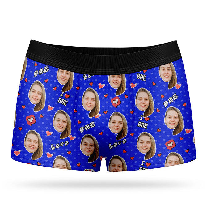 I Love Bae Custom Boxers