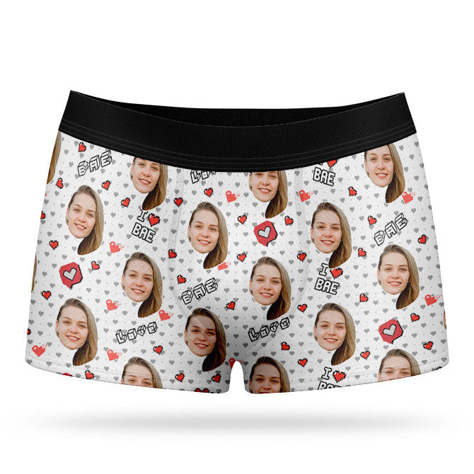 I Love Bae Custom Boxers