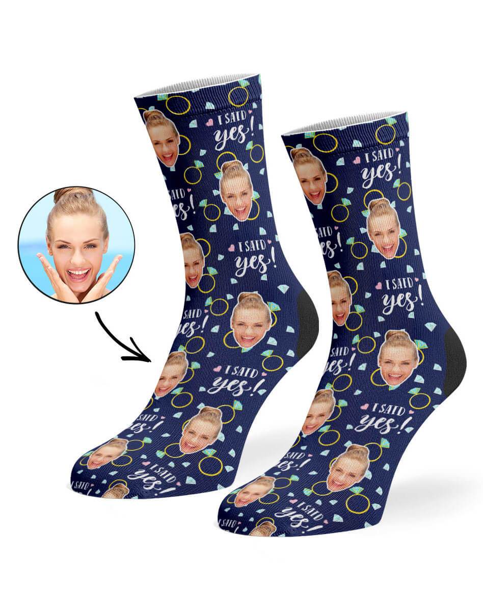 I Said Yes Custom Socks