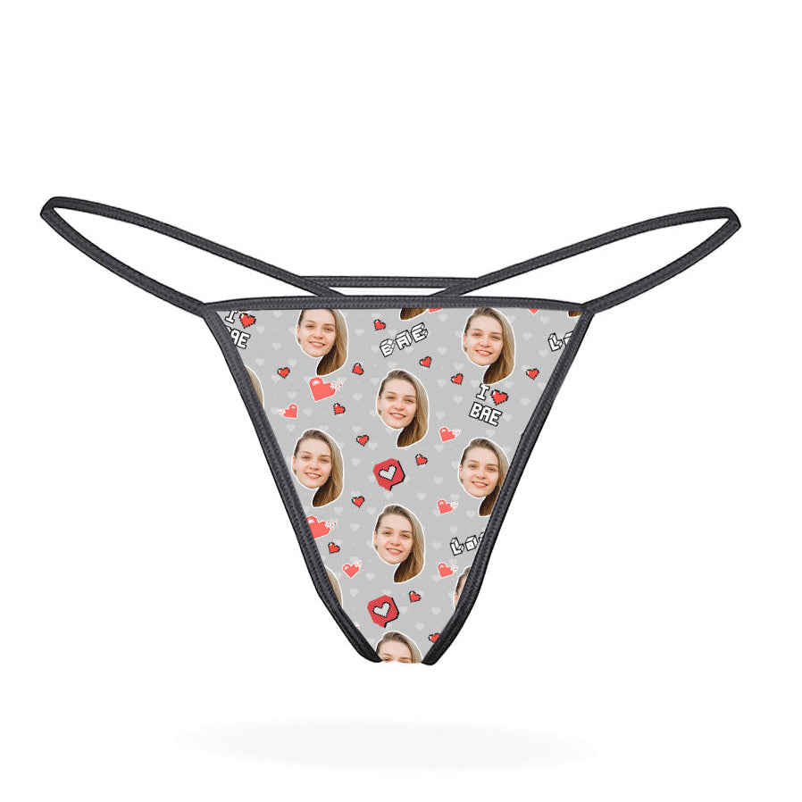 I Love Bae Custom Thong