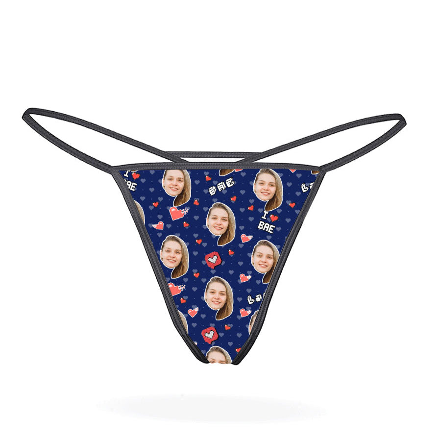 I Love Bae Custom Thong