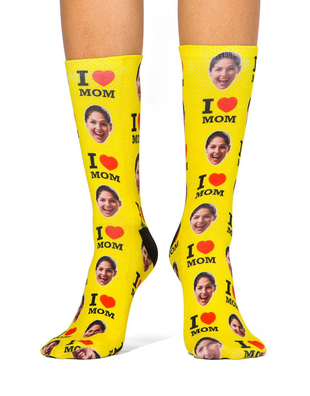 I Love Mom Custom Socks