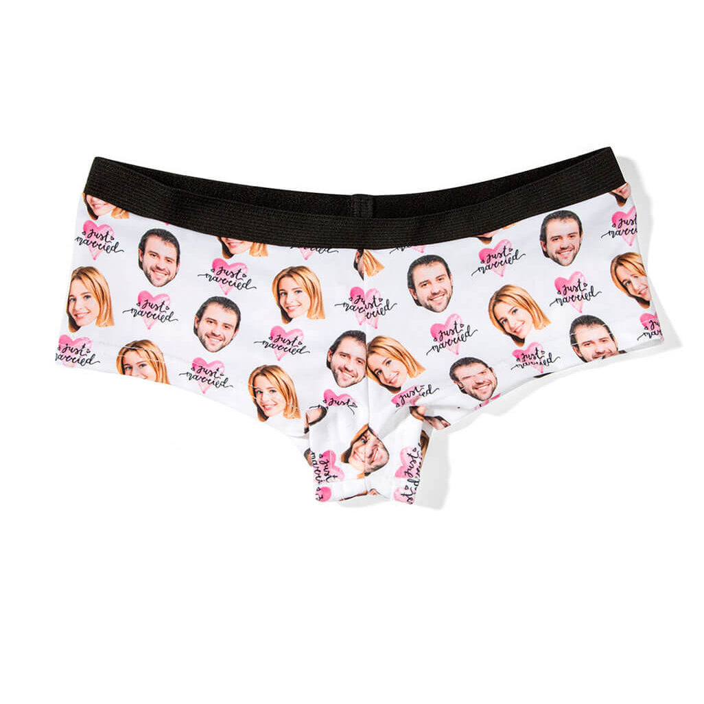 Just Married Custom Panties